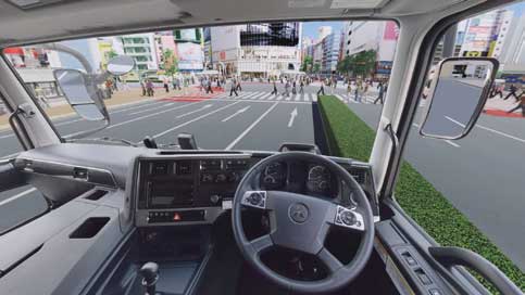 機能性重視の「スーパーグレート」の運転席...ザ・トラック