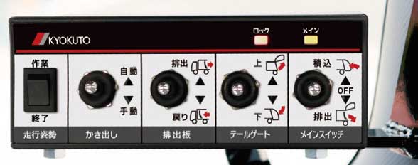 スイッチランプにLEDを採用したキャブ内操作スイッチ...ザ・トラック