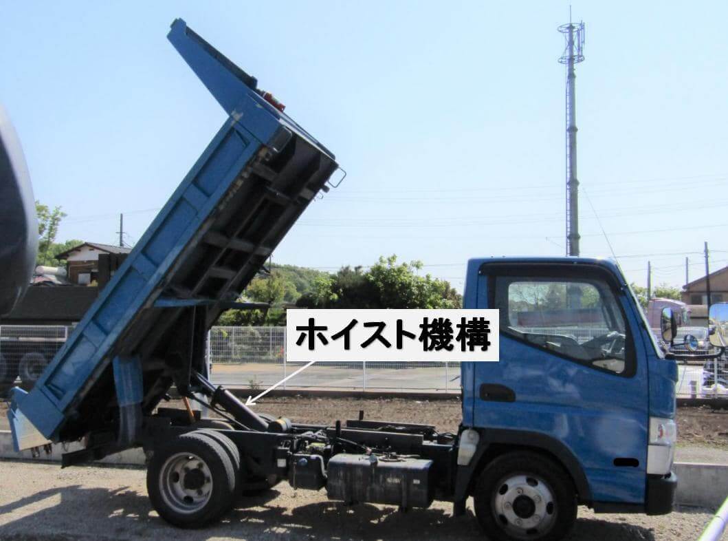 ダンプトラック：ホイスト機構