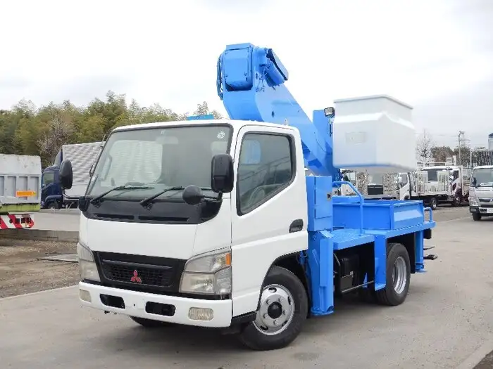 三菱 キャンター 小型 高所・建柱車 高所作業車 KK-FE73EBの中古トラック画像1
