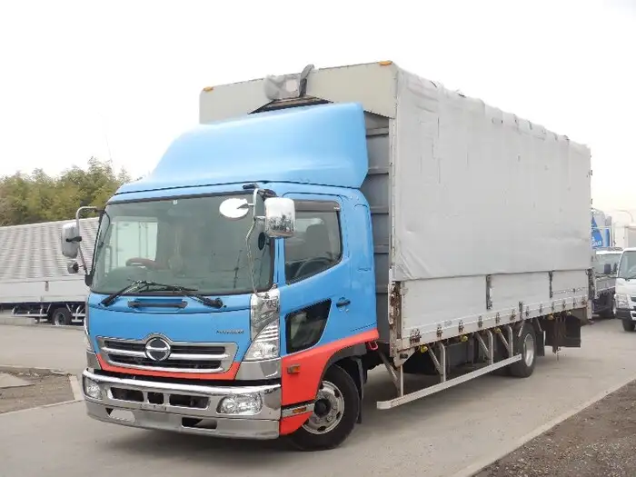 日野 レンジャー 中型/増トン ウイング 幌ウイング ベッド の中古トラック【車両No.95416】