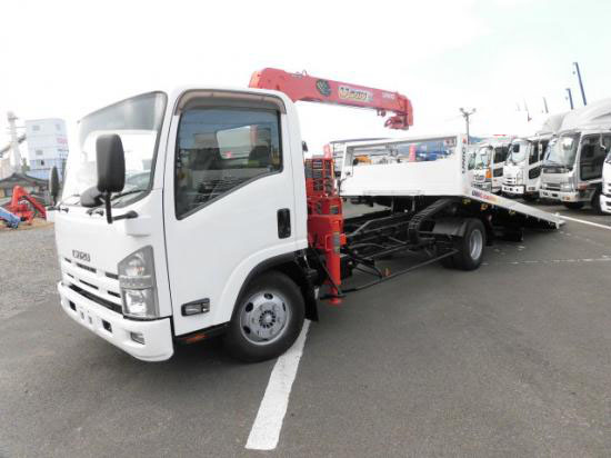 いすゞ エルフ 小型 車両重機運搬 セルフローダー BKG-NPR85AN
