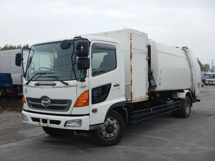 日野 レンジャー 中型/増トン パッカー車 プレス式 BKG-GC7JLYAの中古トラック画像1