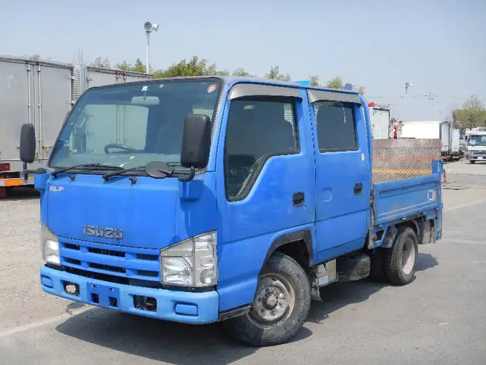 いすゞ エルフ 小型 平ボディ Wキャブ パワーゲート の中古トラック【車両No.96627】