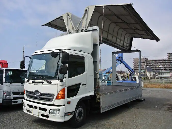 日野 レンジャー 中型/増トン ウイング 幌ウイング パワーゲートの中古トラック画像1