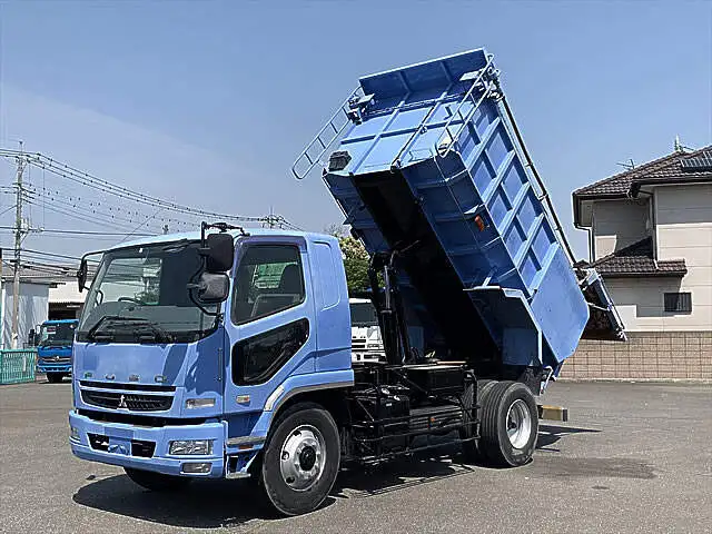 三菱 ファイター 中型/増トン ダンプ 土砂禁 天蓋付きの中古トラック画像1