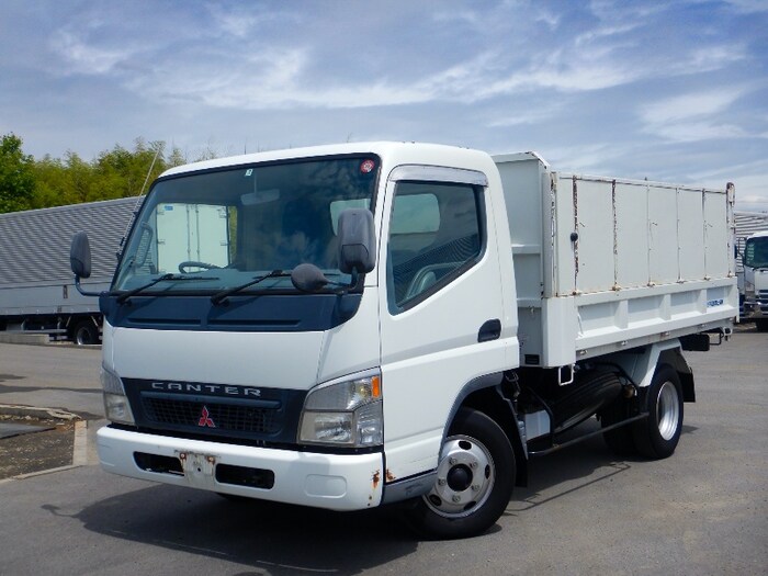 三菱 キャンター 小型 ダンプ ワイドロング PA-FE82DC