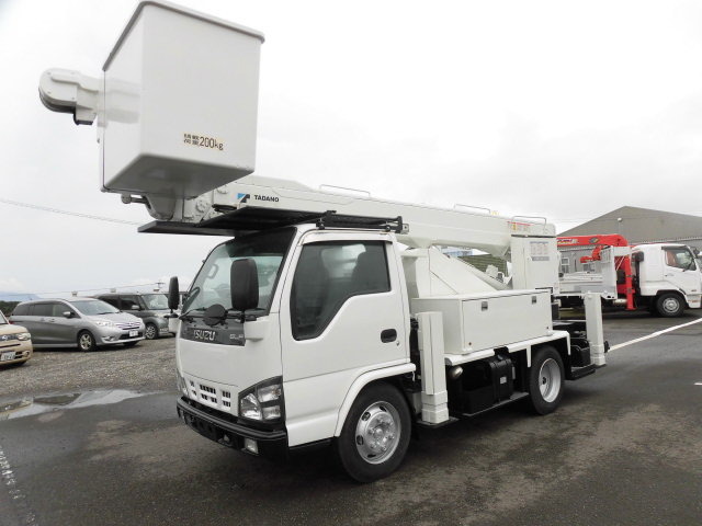 いすゞ エルフ 小型 高所・建柱車 高所作業車 PB-NKR81N