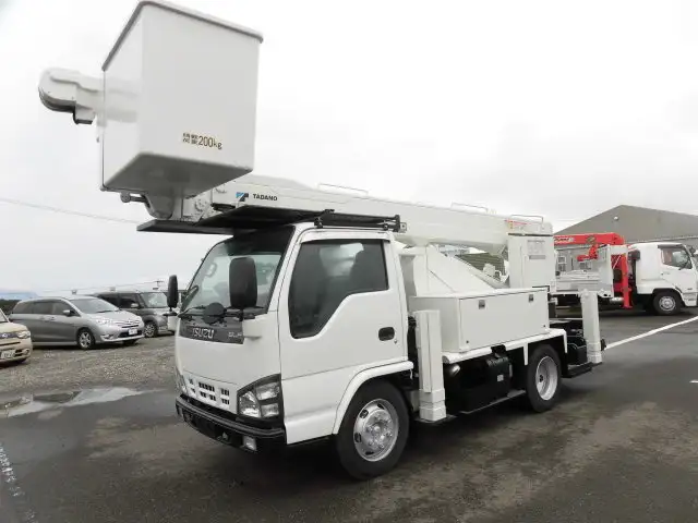 いすゞ エルフ 小型 高所・建柱車 高所作業車 PB-NKR81Nの中古トラック画像1