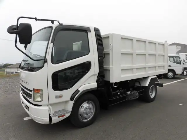 三菱 ファイター 中型/増トン ダンプ 土砂禁 ステンレス張りの中古トラック画像1