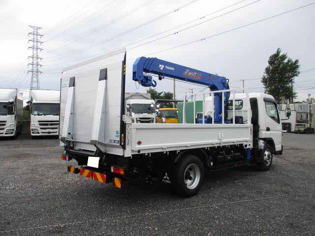 跳ね上げパワーゲート付H24三菱キャンターワイドロング冷凍冷蔵車5速ディーゼルターボ！積載3350Kg！新明和パワーゲートバックモニター