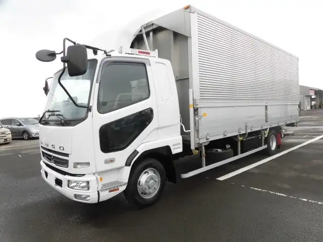 三菱 ファイター 中型/増トン ウイング パワーゲート ベッドの中古トラック画像1