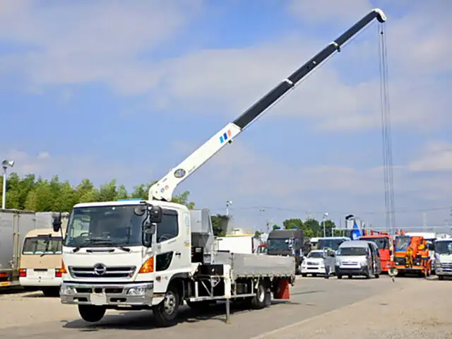 日野 レンジャー 中型/増トン クレーン付 4段 フックインの中古トラック画像1
