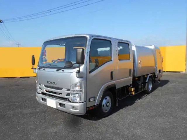 いすゞ エルフ 小型 パッカー車 Wキャブ プレス式の中古トラック画像1