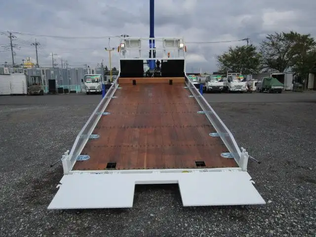 三菱 ファイター 中型/増トン 車両重機運搬 4段クレーン ラジコンの中古トラック画像3