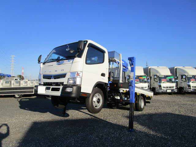 三菱 キャンター 小型 車両重機運搬 セルフローダー 2PG-FEB90