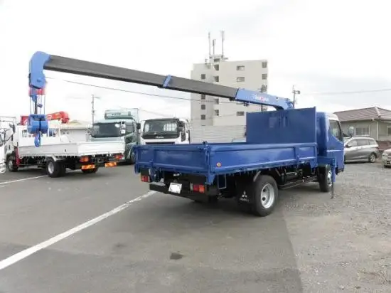 三菱 キャンター 小型 クレーン付 床鉄板 3段の中古トラック画像6