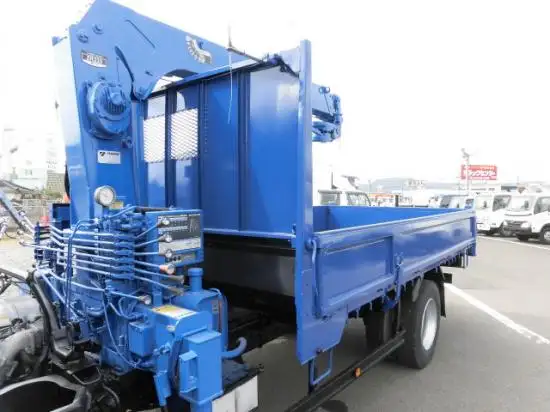 三菱 キャンター 小型 クレーン付 床鉄板 3段の中古トラック画像10