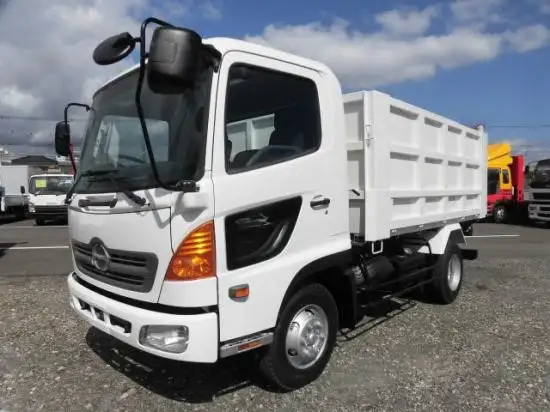 日野 レンジャー 中型/増トン ダンプ 土砂禁 ステンレス張り の中古トラック【車両No.107200】