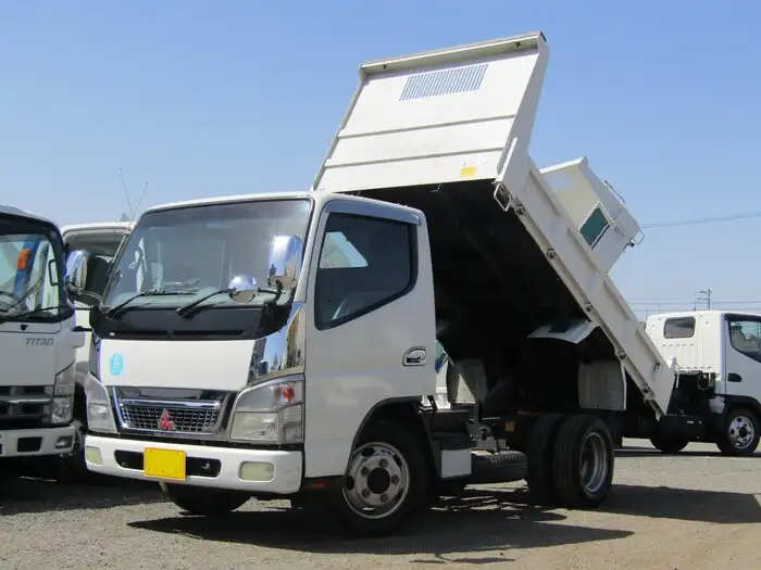 三菱 キャンター 小型 ダンプ PA-FE71DBD H18の中古トラック画像1