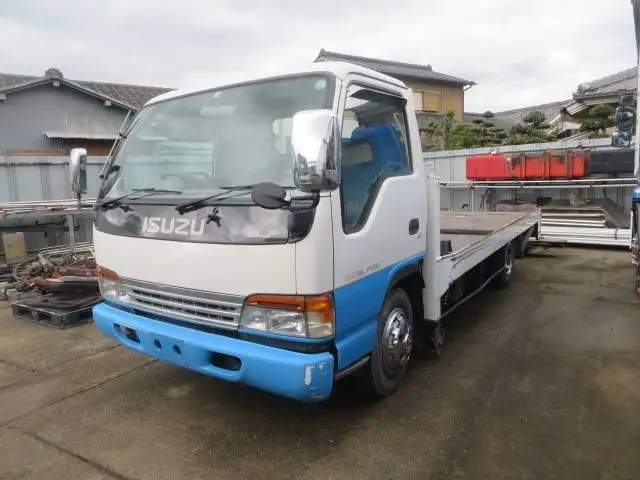 いすゞ エルフ 小型 車両重機運搬 KC-NPR71LR H8の中古トラック画像1