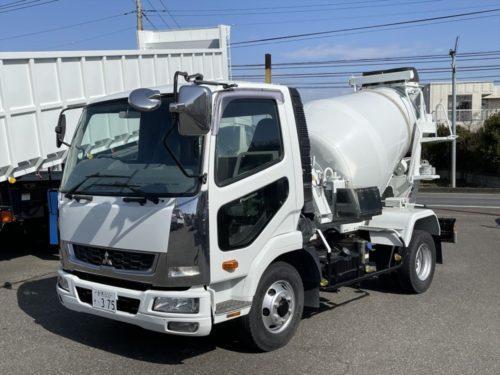 三菱 ファイター 中型/増トン ミキサー・ポンプ ミキサー車 SKG-FK71F
