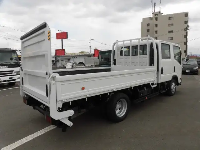 いすゞ エルフ 小型 平ボディ Wキャブ パワーゲートの中古トラック画像2