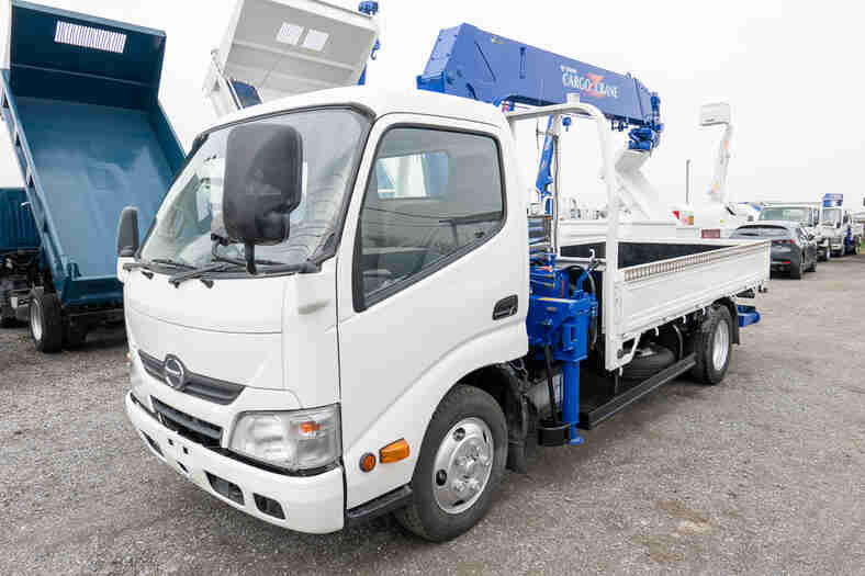 日野 デュトロ 小型 クレーン付 標準ロング TKG-XZU650M