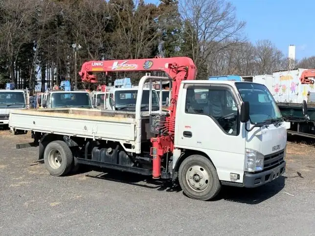 いすゞ エルフ 小型 クレーン付 3段 フックインの中古トラック画像3