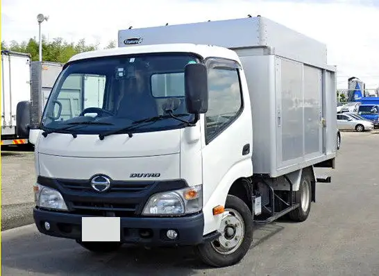 日野 デュトロ 小型 アルミバン ボトルカー サイドドアの中古トラック画像1