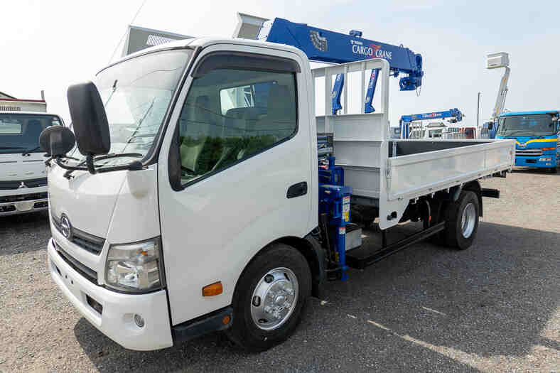 日野 デュトロ 小型 クレーン付 ワイドロング TKG-XZU710M