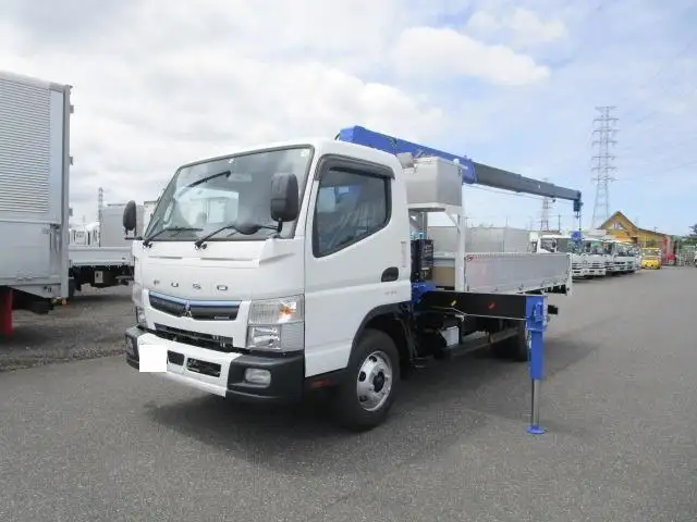 三菱 キャンター 小型 クレーン付 アルミブロック 4段の中古トラック画像1