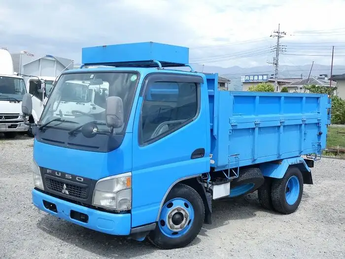三菱 キャンター 小型 ダンプ 土砂禁 PA-FE71DBDの中古トラック画像1