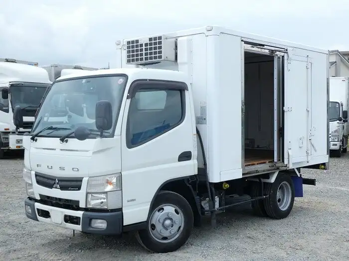 三菱 キャンター 小型 冷凍冷蔵 中温 床アルミの中古トラック画像1