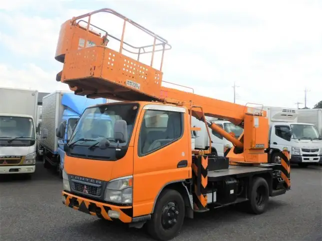 三菱 キャンター 小型 高所・建柱車 高所作業車 KK-FE73EB の中古トラック【車両No.110928】