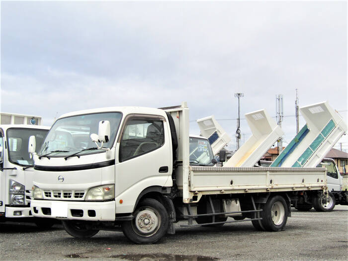 日野 デュトロ 小型 平ボディ ワイドロング KK-XZU412M