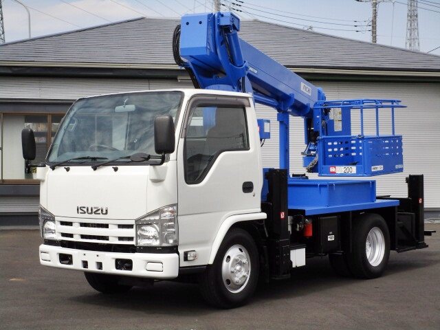 いすゞ エルフ 小型 高所・建柱車 高所作業車