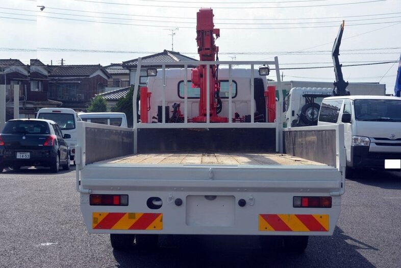 三菱 キャンター 小型 車輌重機運搬 3段クレーン フックイン|画像4