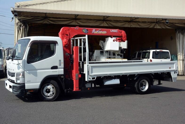 三菱 キャンター 小型 車両重機運搬 セルフローダー TKG-FEB90