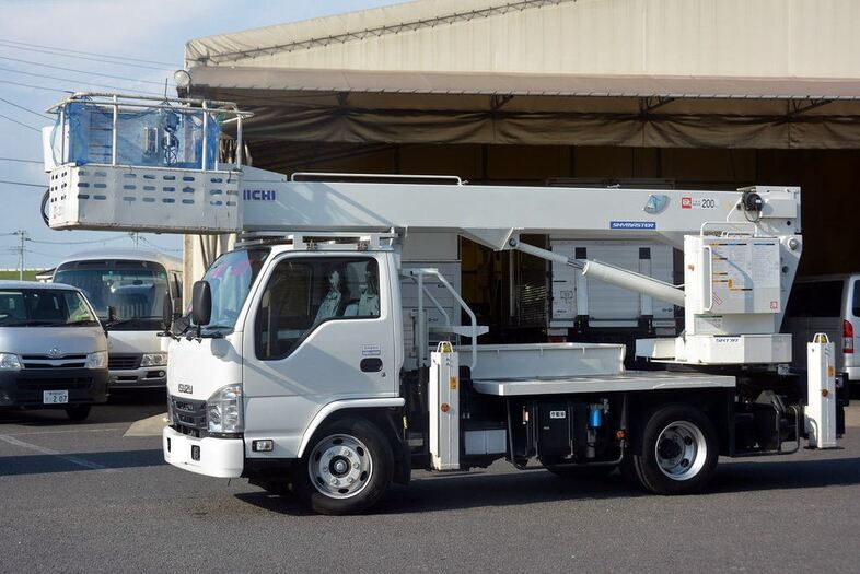 いすゞ エルフ 小型 高所・建柱車 高所作業車 TKG-NKR85YN