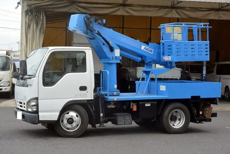 いすゞ エルフ 小型 高所・建柱車 高所作業車 PB-NKR81ANの中古トラック画像1