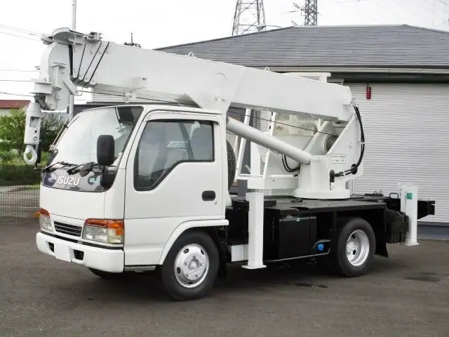 いすゞ エルフ 小型 高所・建柱車 KC-NKR66E3Nの中古トラック画像1