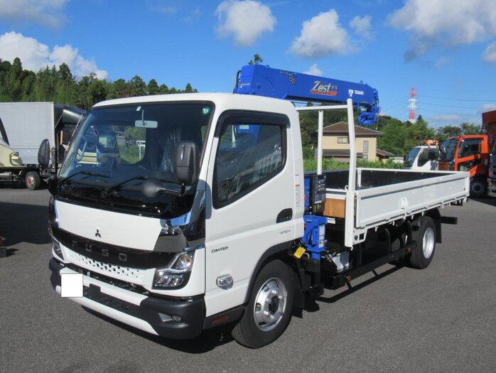 三菱 キャンター 小型 クレーン付 超ロング
