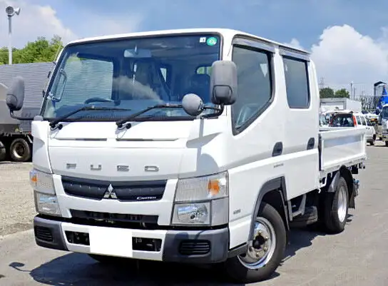 三菱 キャンター 小型 平ボディ Wキャブ TPG-FBA00の中古トラック画像1