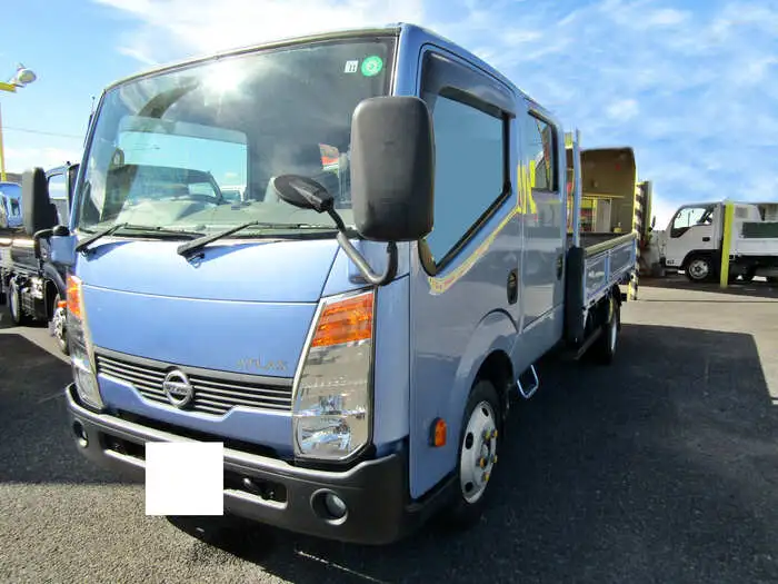 日産 アトラス 小型 平ボディ Wキャブ 床鉄板の中古トラック画像1