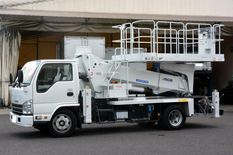 いすゞ エルフ 小型 高所・建柱車 高所作業車 SKG-NKR85YN