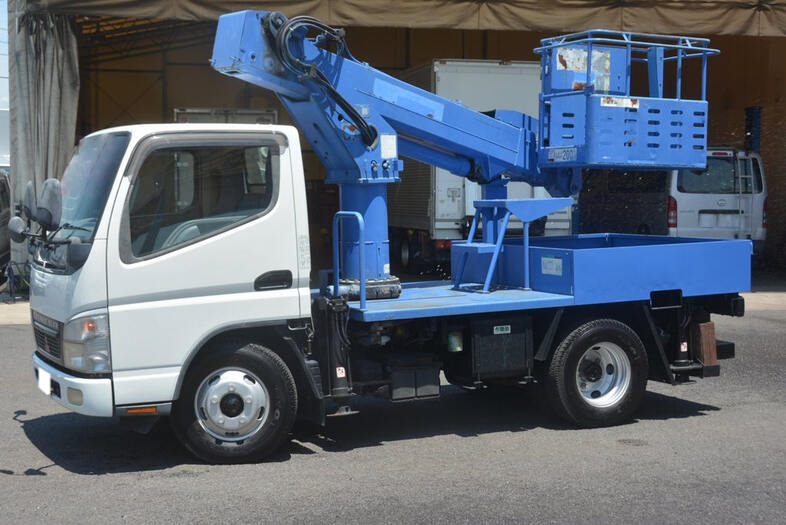 三菱 キャンター 小型 高所・建柱車 高所作業車 PA-FE73DB