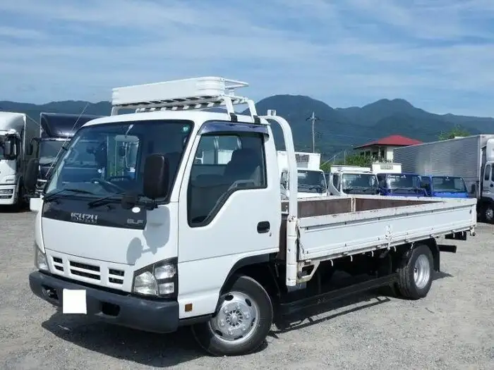 いすゞ エルフ 小型 平ボディ 床鉄板 PB-NPR81ARの中古トラック画像1