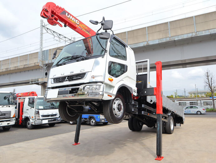 三菱 ファイター 中型/増トン 車両重機運搬 セルフローダー 2KG-FK62FZ