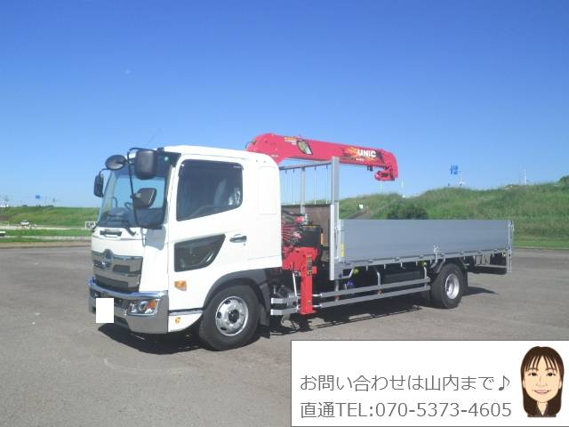 日野 レンジャー 中型 クレーン付 ワイド 2KG-FD2ABA